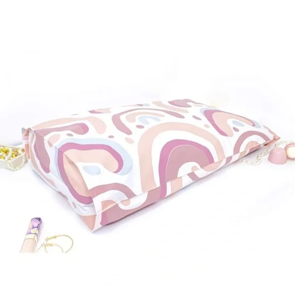 Boho Rainbow 🌈 Gusseted Poly Mailers 14.5x19x4 Pack of 10 Expandable Bottom - Picture 2 of 4